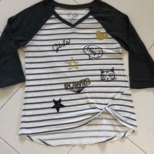 V-Neck Girl Power T-Shirt